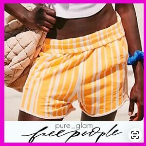 Free People stripe shorts